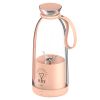 2-in-1 16.9OZ Portable Fruit Blender Electric Rechargeable Juice Cup for Shakes Smoothies Juice Personal Fruit Mixer with 6 Blades